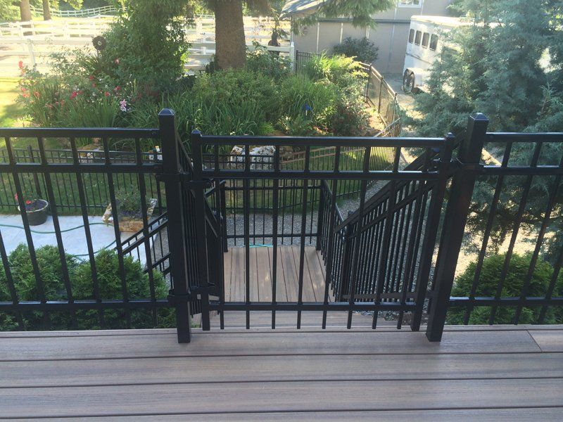 Black Railing Fence — Auburn, WA — Rainier Fencing & Decking