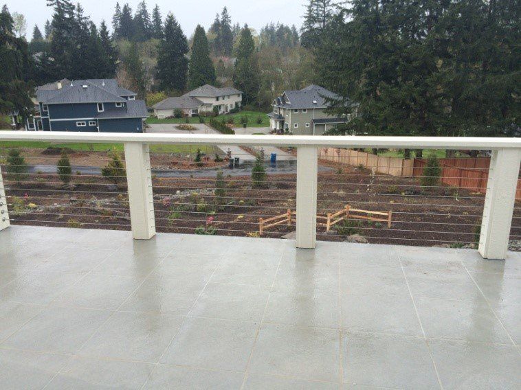 Fence with Cable — Auburn, WA — Rainier Fencing & Decking