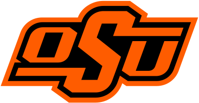 An orange and black logo for the university of oklahoma