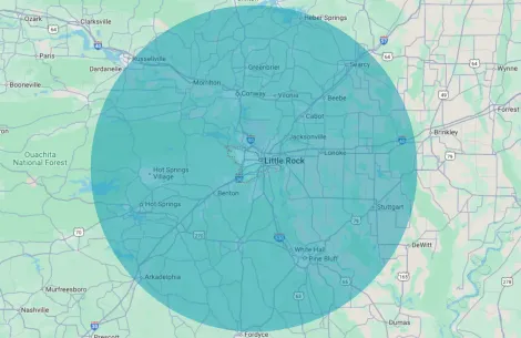 Roelke Roofing Arkansas Service Area for Roofing Services in Central Arkansas