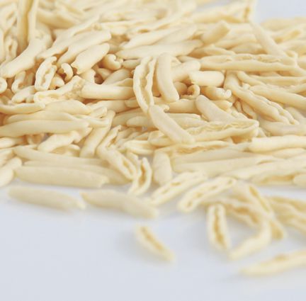 Primo piano di Cavatelli, una tipologia di pasta casereccia Valdoro.