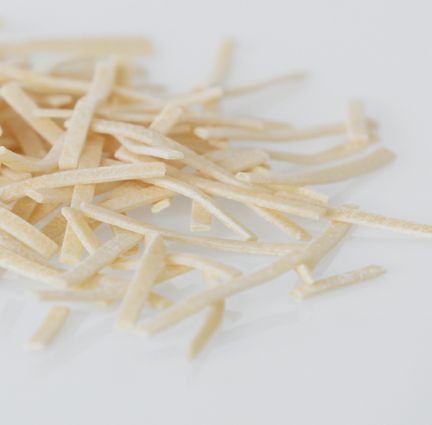 Primo piano di Taglioline, una tipologia di pasta casereccia Valdoro