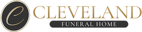 The logo for sample funeral home is shown on a white background.