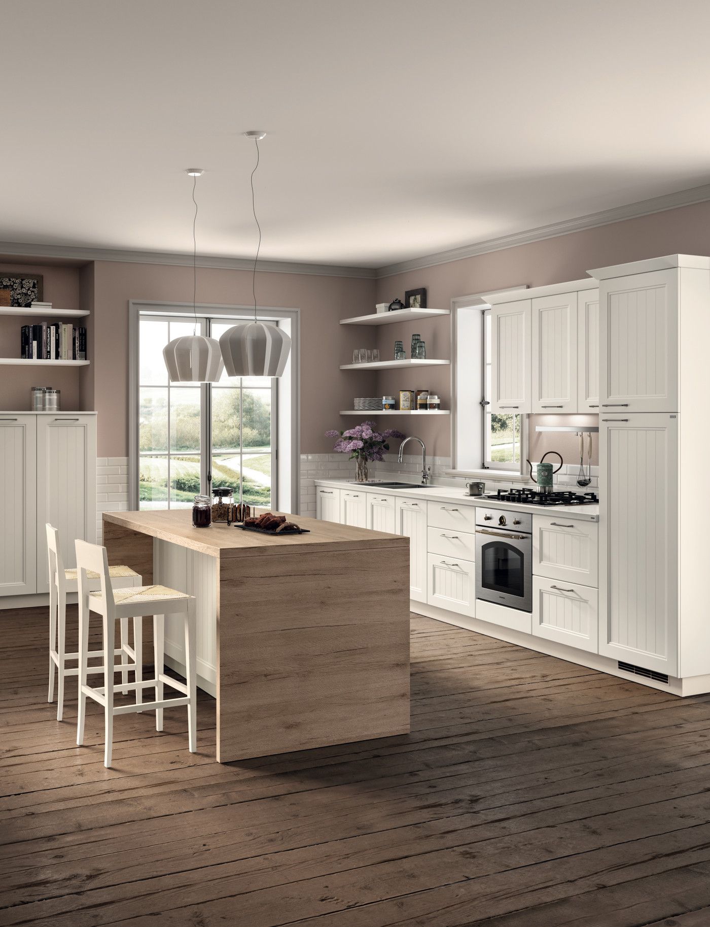 Immagine di una cucina Colony di Scavolini 