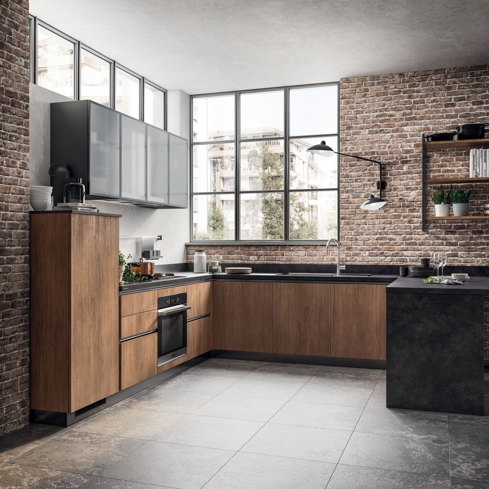 Immagine di una cucina Evolution di Scavolini 