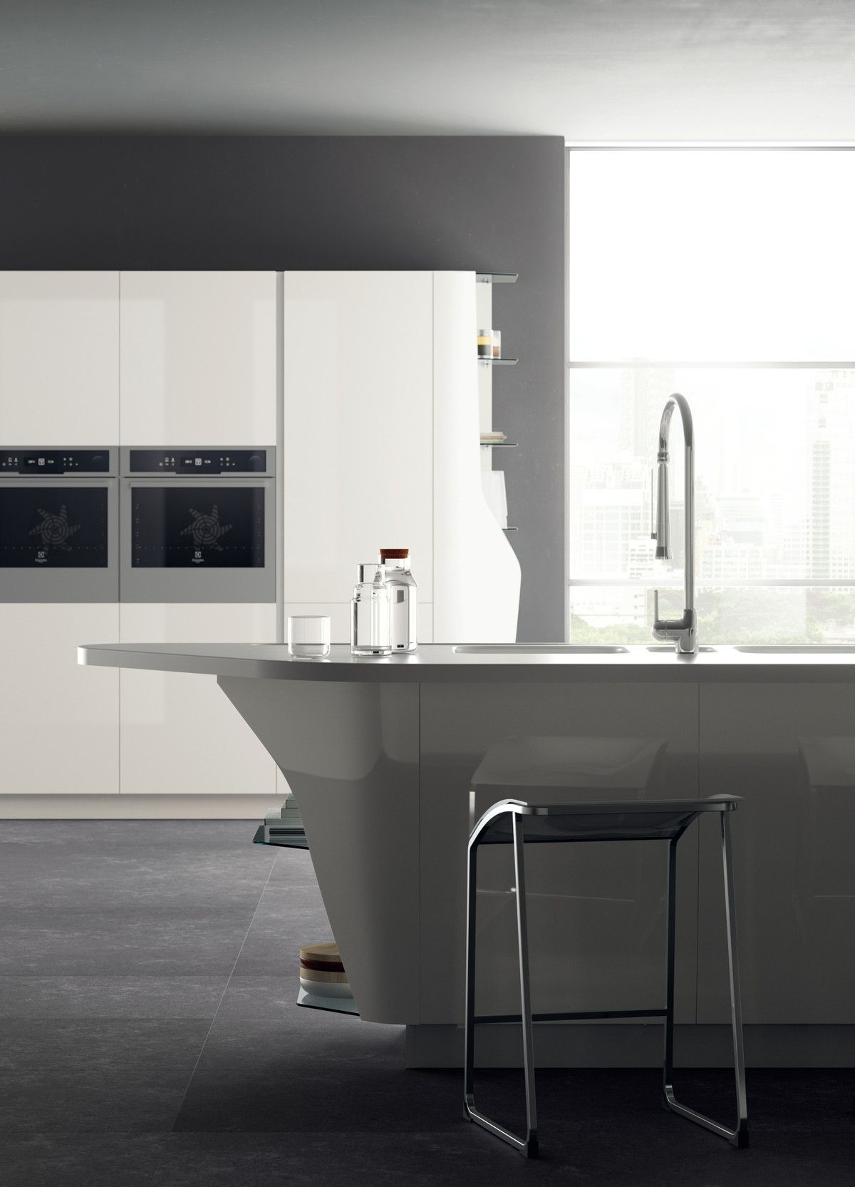 Immagine di una cucina Flux Swing di Scavolini 