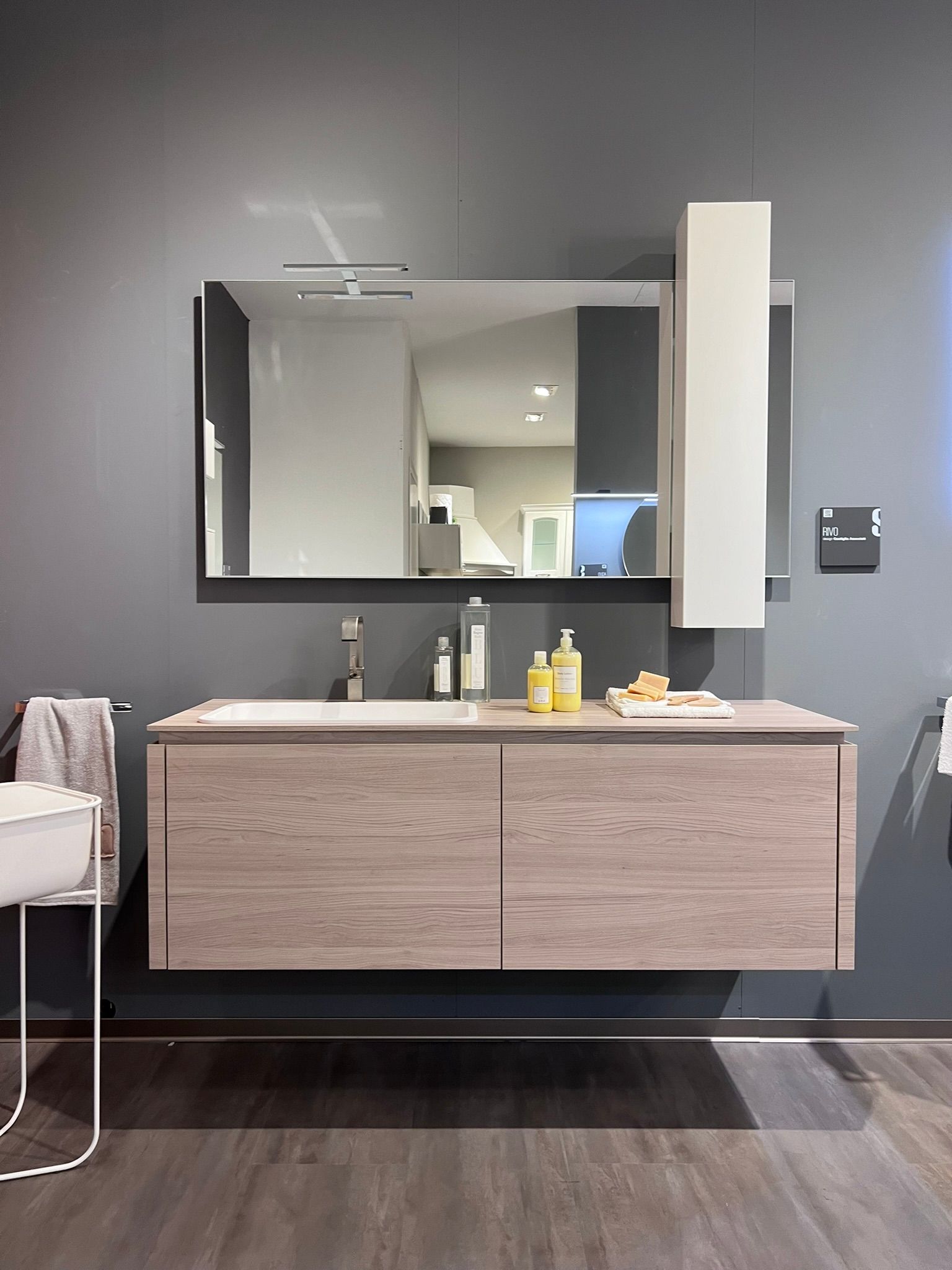 Immagine del Bagno Qi di Scavolini, esposto presso Scavolini Store Bergamo