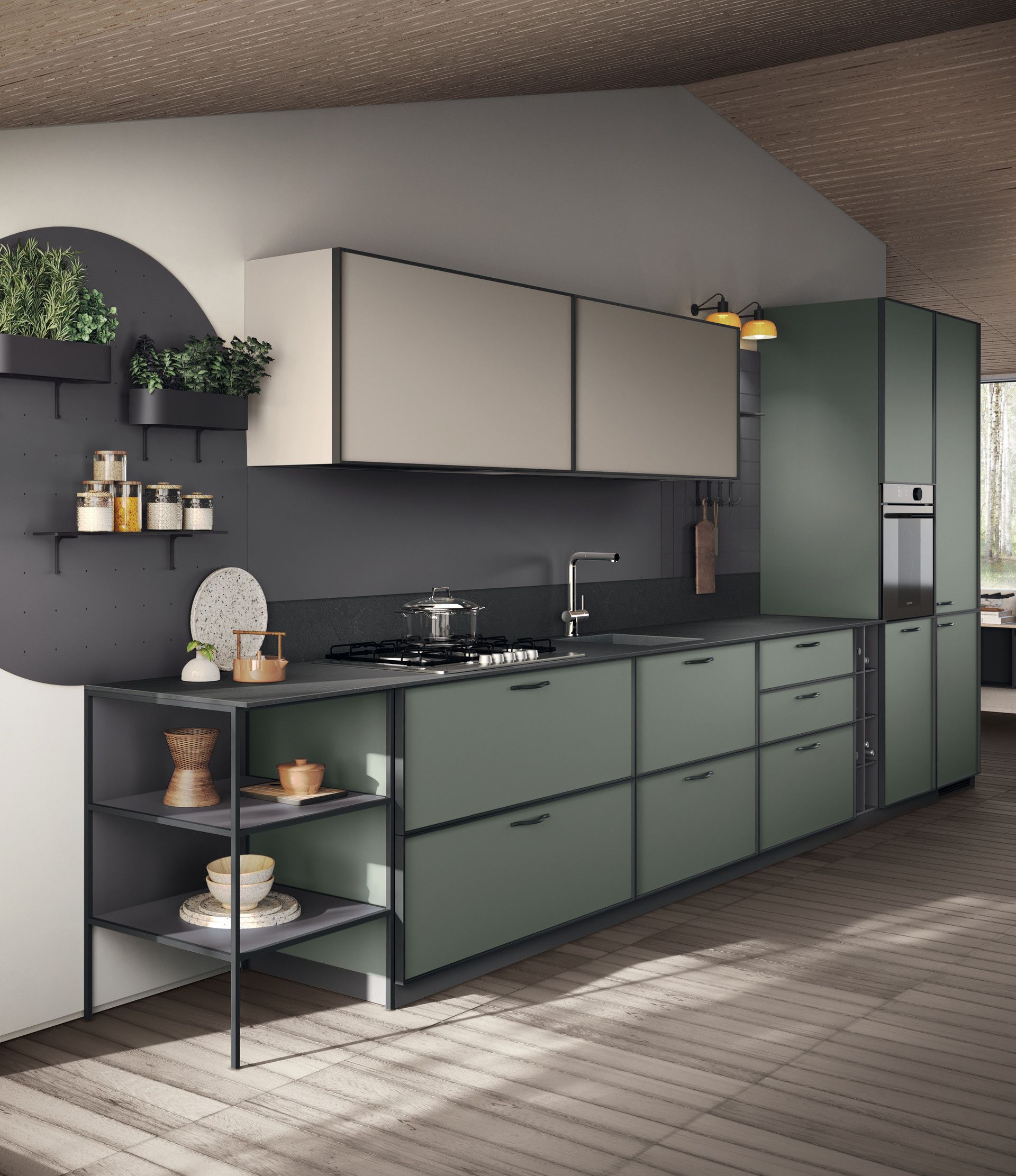 Immagine di una cucina Jeometrica di Scavolini 