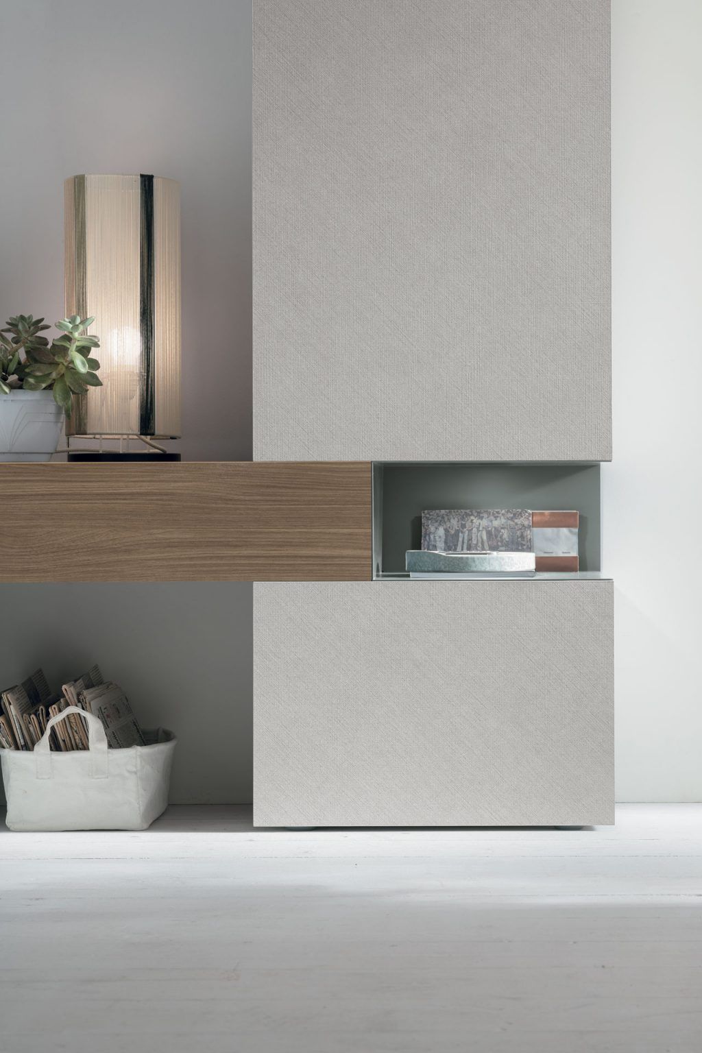 Immagine di una living di Tomasella, composizione 114