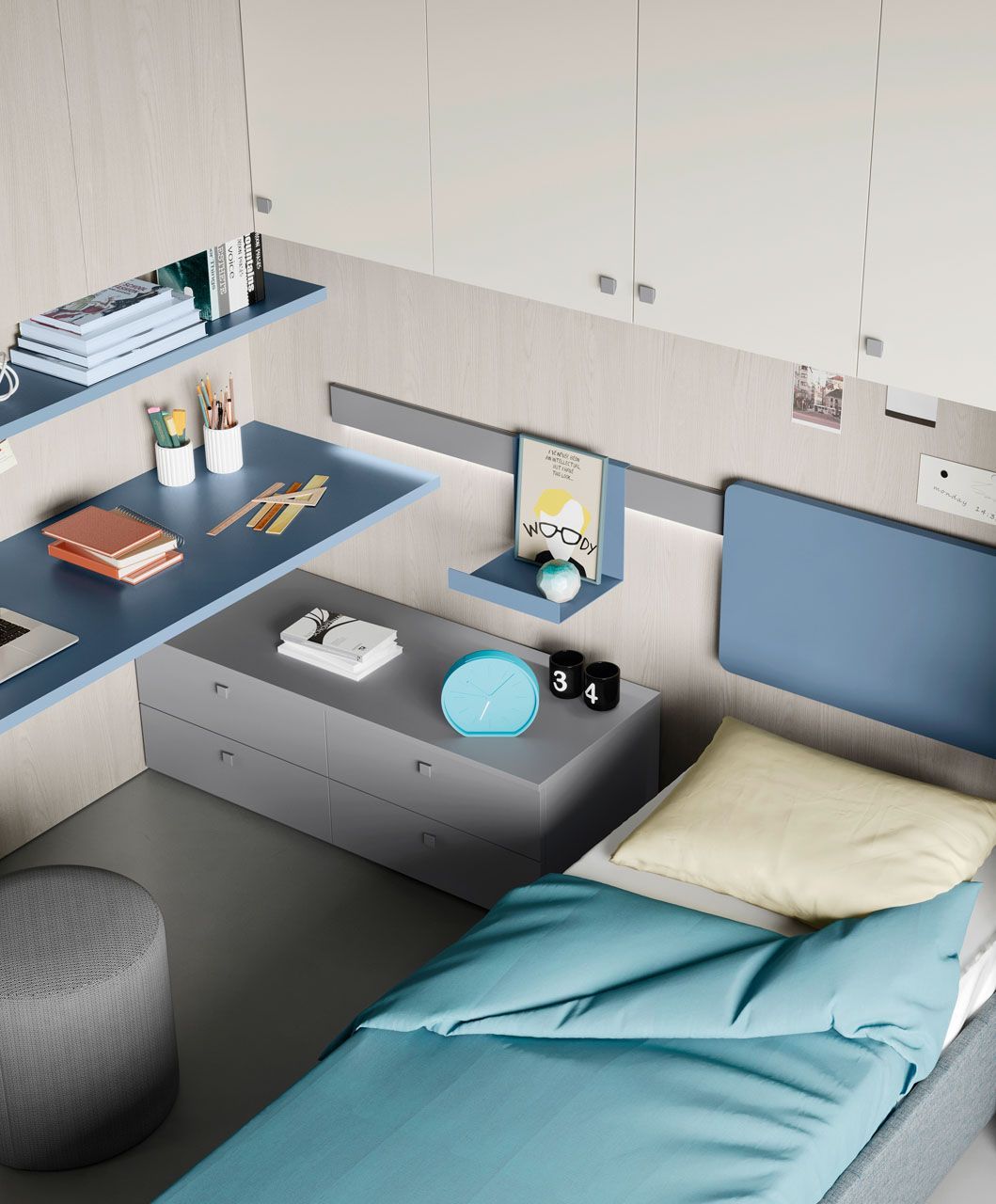 Immagine di una cameretta Mistral, composizione 43