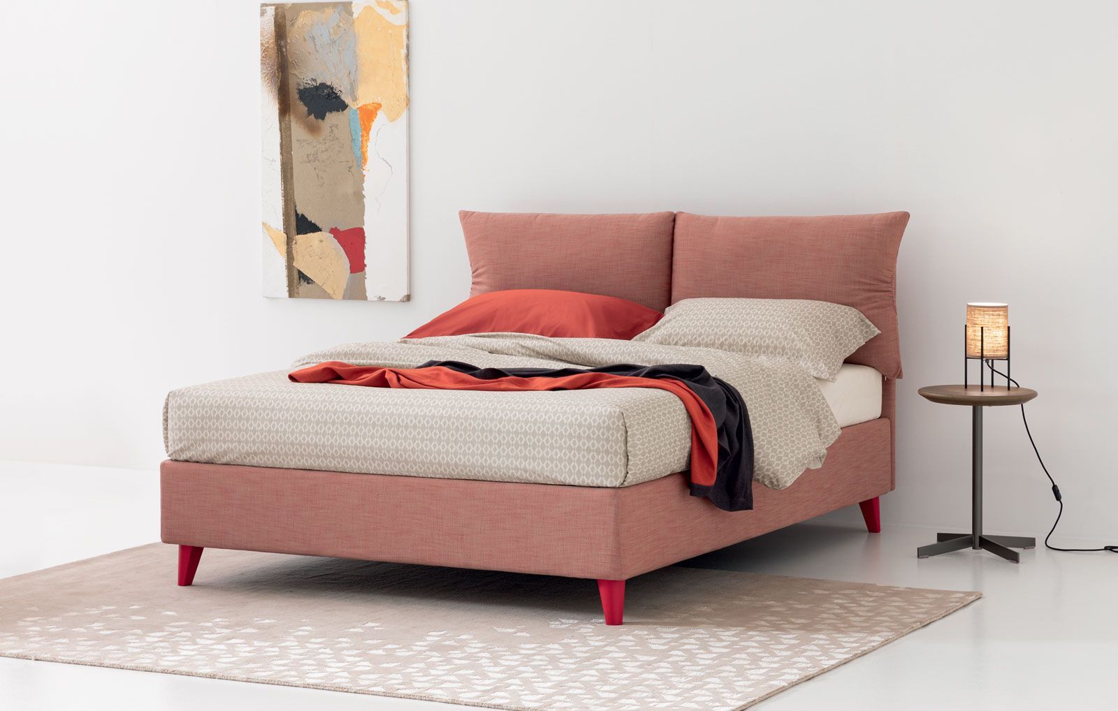 Immagine di un letto matrimoniale Plissè di Oggioni