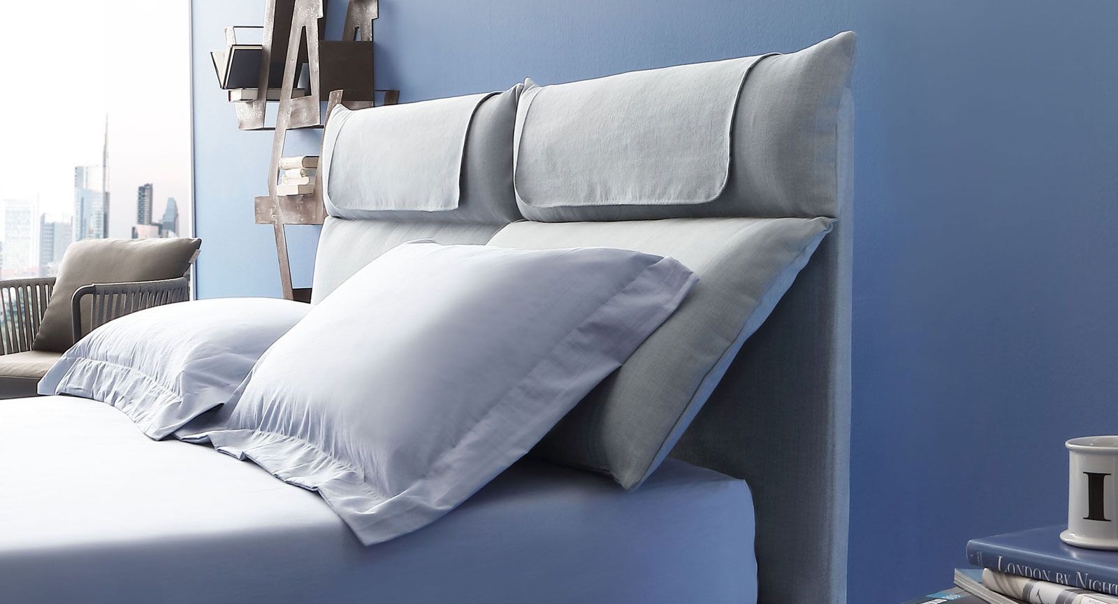 Immagine di un letto matrimoniale Plio di Oggioni