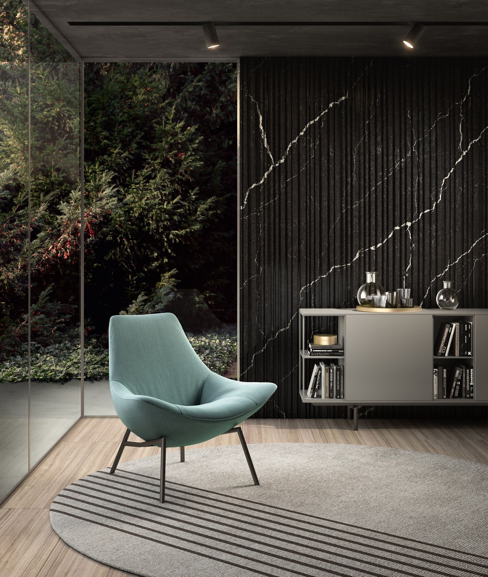 Immagine di una poltrona Thelma di Doimo Salotti