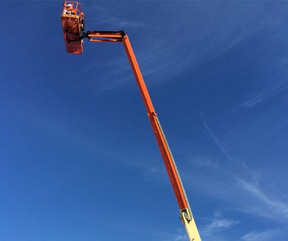 Our elevated work platform near Hobart