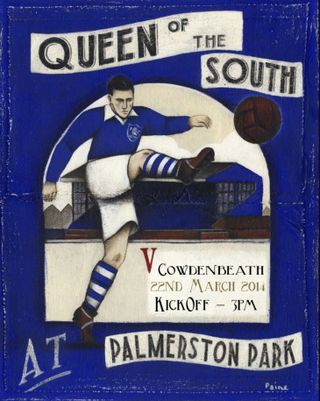 Queen of the South v Cowdenbeath at Palmerston Park March 22nd 2014