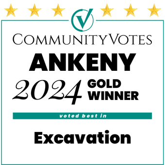 Community votes ankeny 2024 gold winner voted best in excavation