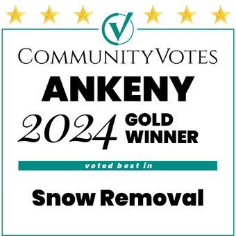 Community votes ankeny 2024 gold winner voted best in snow removal