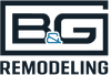 A logo for a company called bg remodeling.