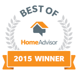 It is a badge that says best of home advisor 2015 winner.