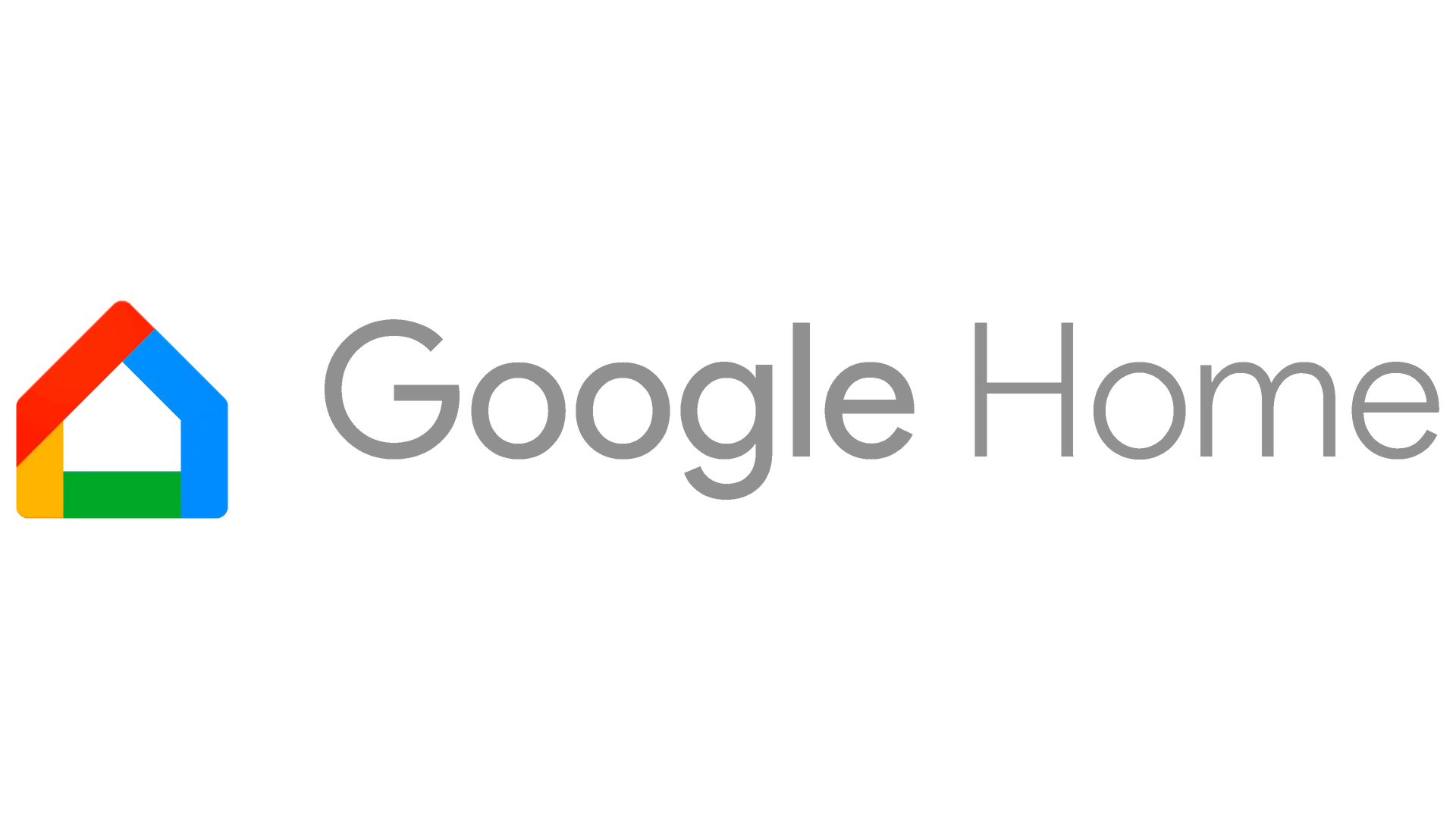 The google home logo is on a white background.