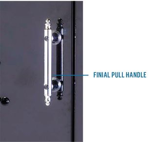 Finial Pull Handle for Vaults