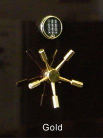 Gold lock for safes