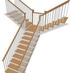 L Shape Staircase Types for Delivery of Fort Knox Safes & Vault Doors