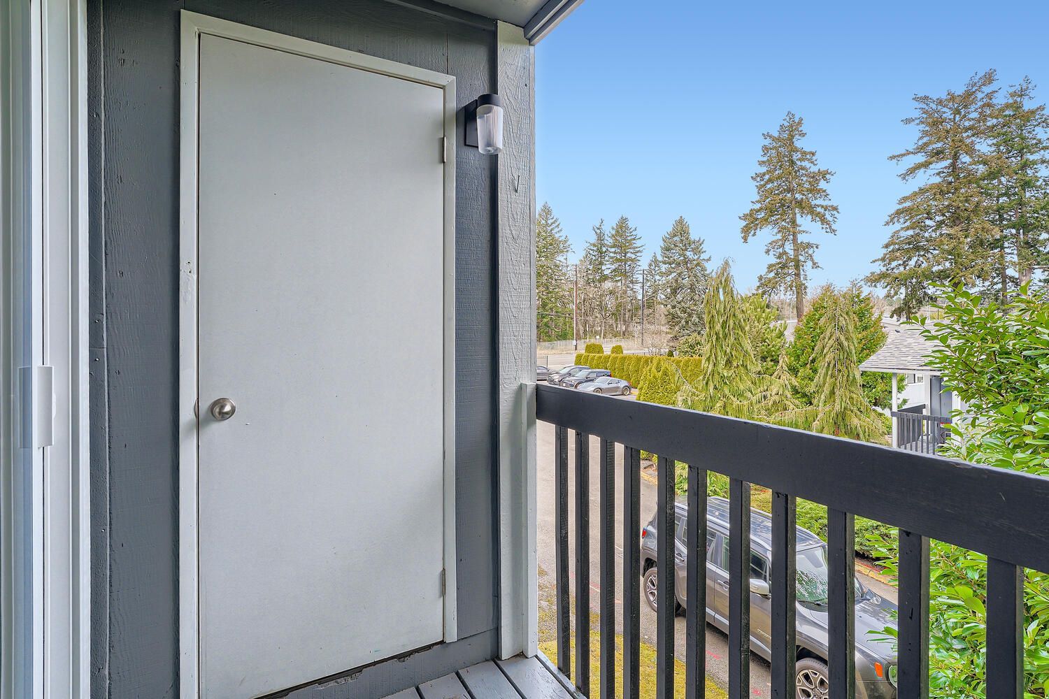 Alternate angle of the view from the balcony