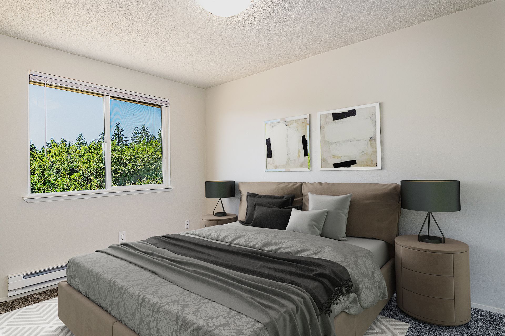 Photo showing the bedroom from an alternate angle