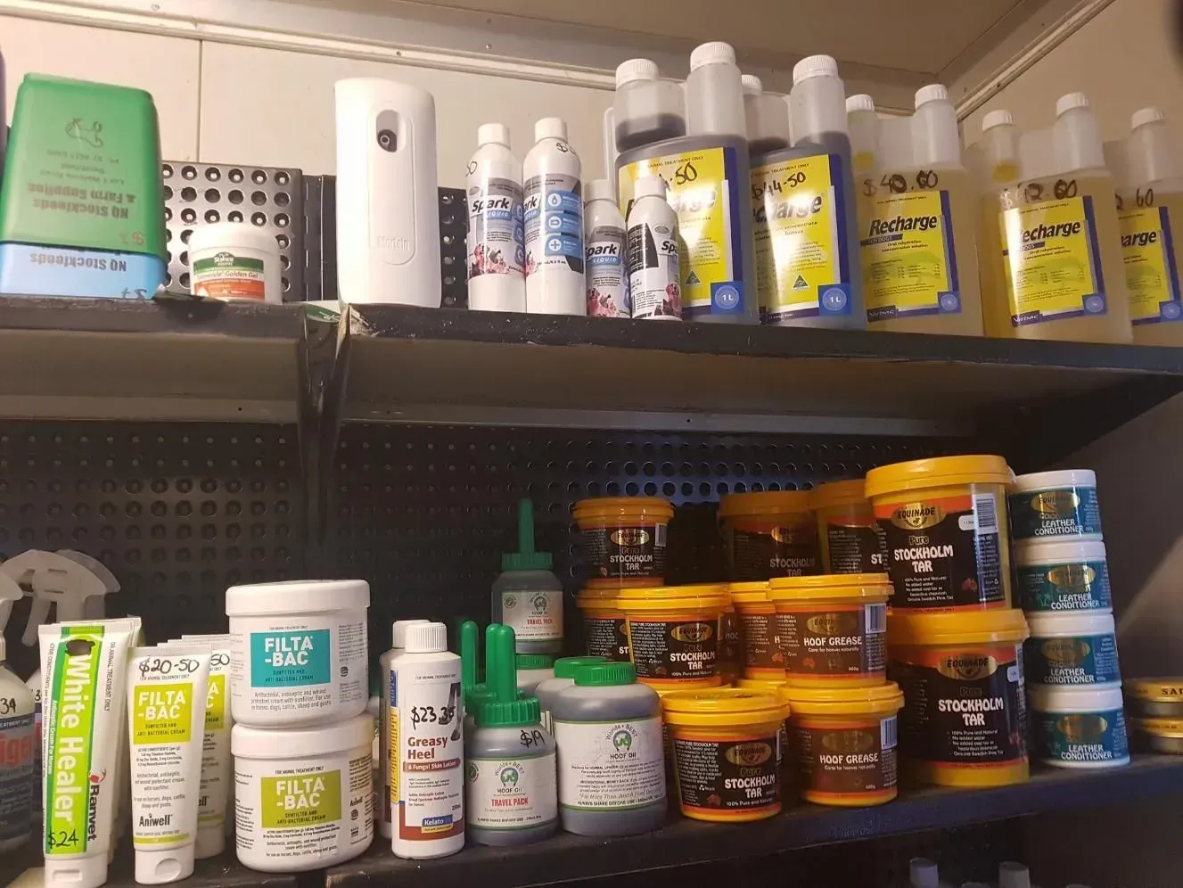 Shelves Stocked With Various Cleaning Products in Different Containers — NQ Stockfeeds & Farm Supplies In Mareeba, QLD