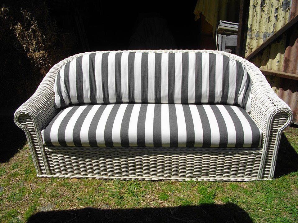 outdoor sofa reupholstered