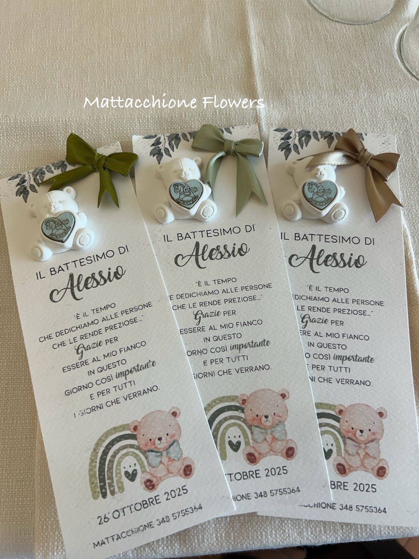 segnaposto e confettate