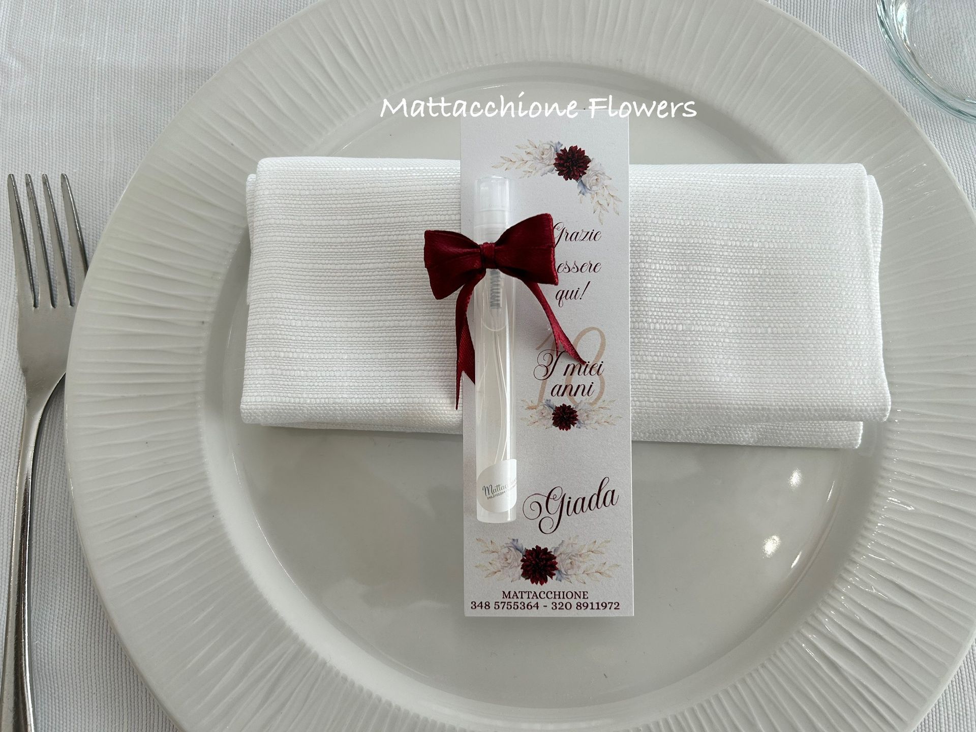 segnaposto e confettate