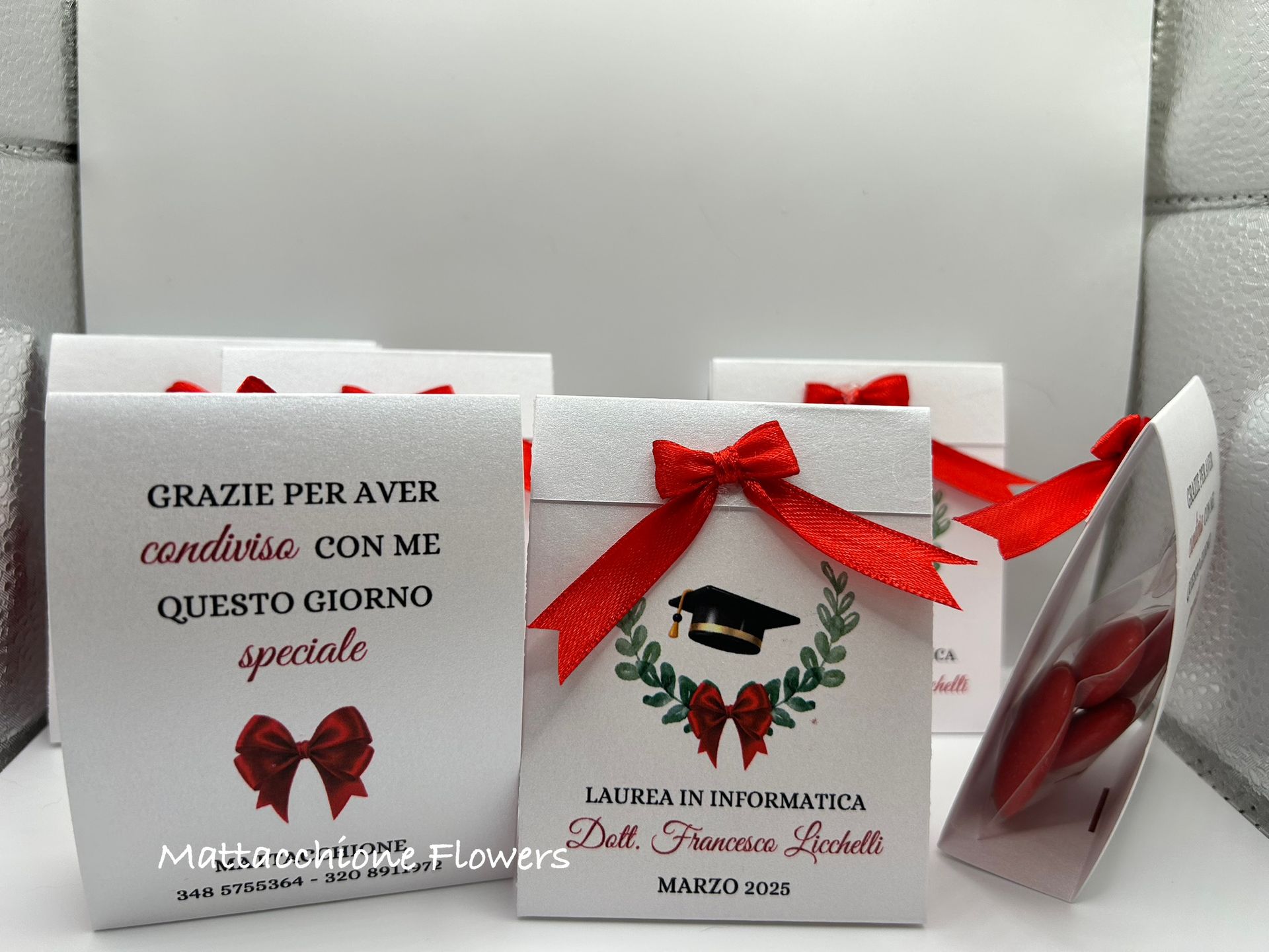 segnaposto e confettate