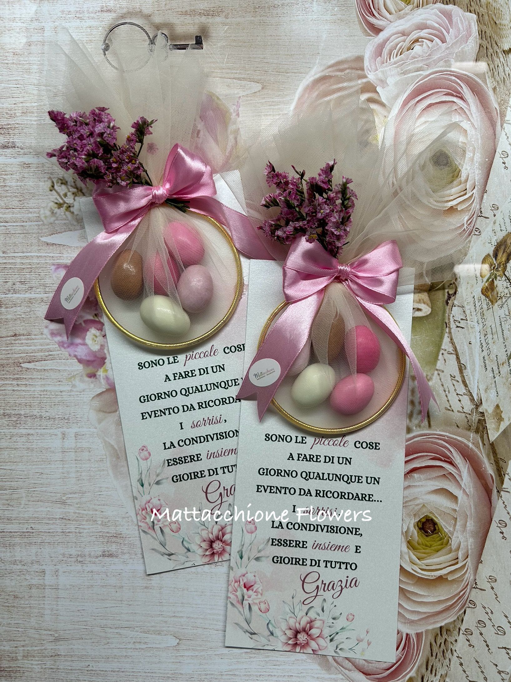 segnaposto e confettate