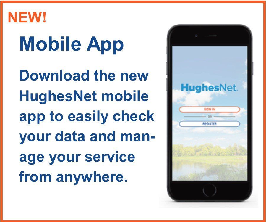 Hughesnet mobile app on cell phone
