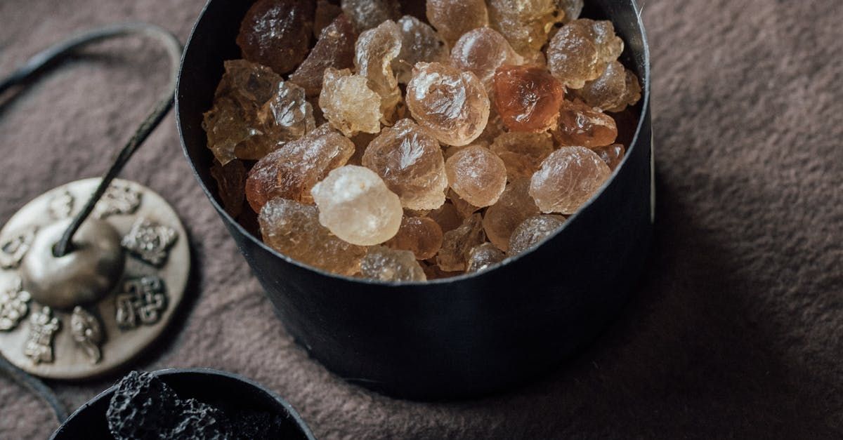 image of crystals in a bin