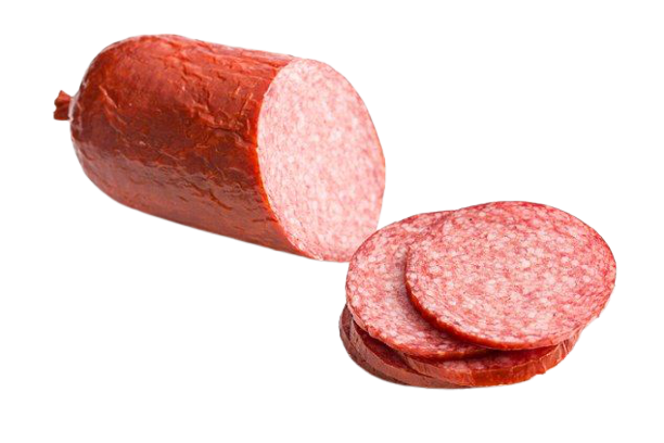 Salami that is thinly cut.