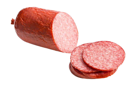 Salami that is thinly cut.