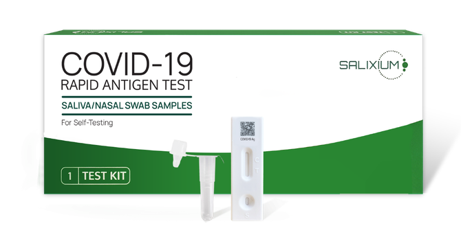 Covid-19 rapid antigen test saliva nasal swab sampler
