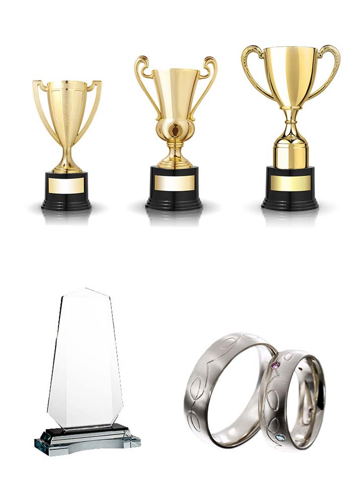 Golden And Crystal Trophies — Trophies And Engraving Services In Dapto, NSW