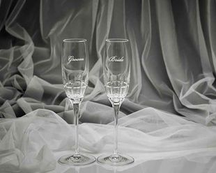 Wedding Wine Glass — Trophies And Engraving Services In Dapto, NSW