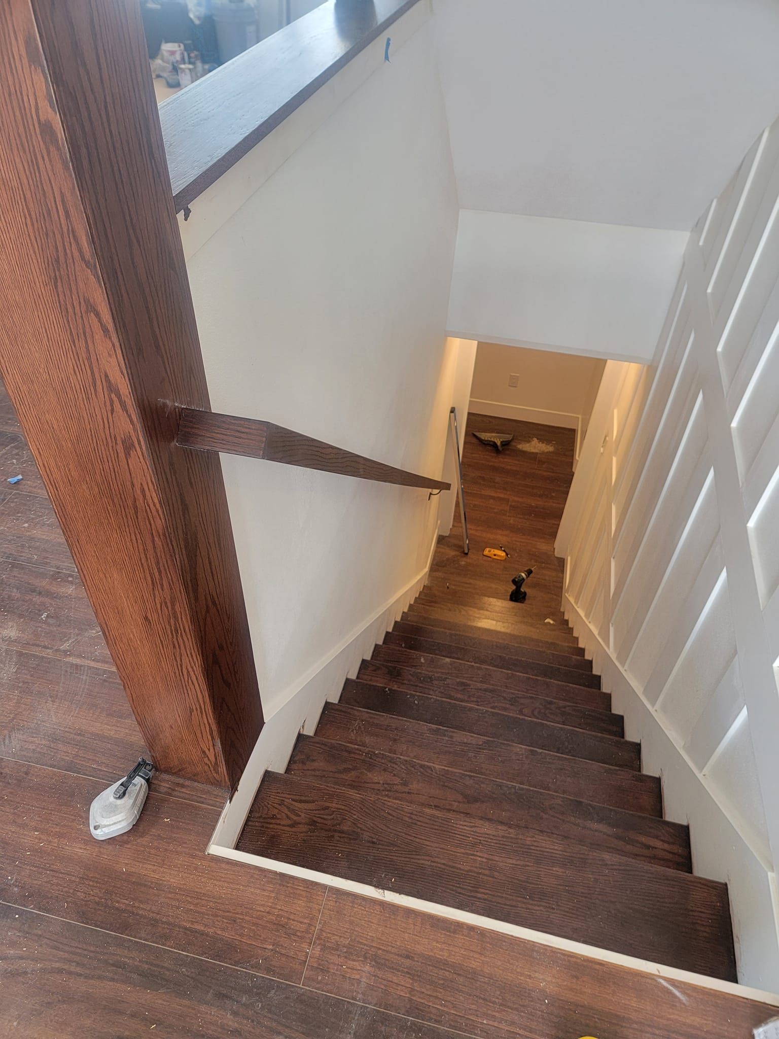 A staircase leading up to the second floor of a house.