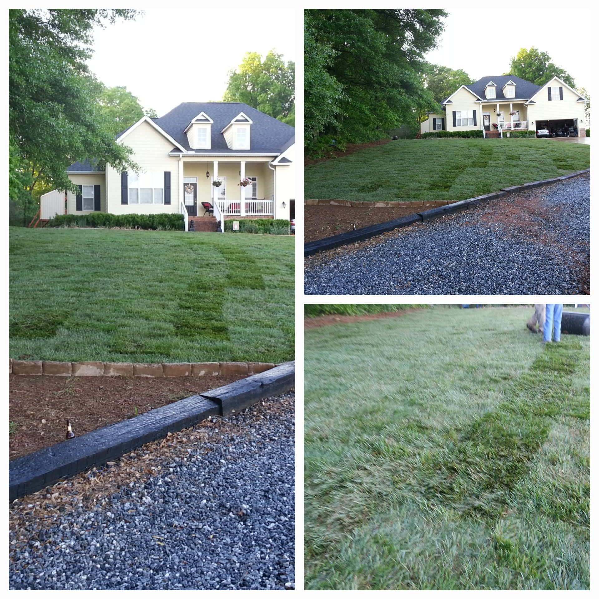 A collage of pictures of a house and a driveway woodfin 