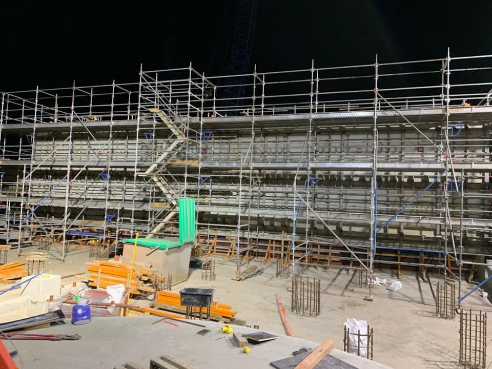 A Set of Scaffolding on Construction Site Perfectly Setup | Cobar, Nsw | Cynend Building & Construction