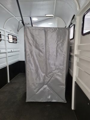 There is a Shower Stall in the Back of a Horse Trailer — SNS Custom Fabrication in Bundaberg East, QLD