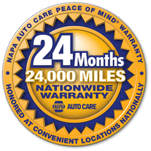 NAPA 24 month/24000 mile Nationwide Warranty at Eagle Tire in St. George, UT