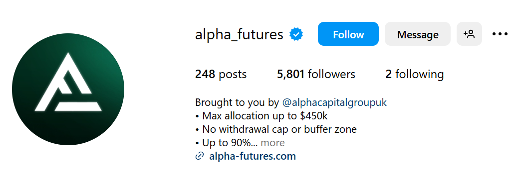 Alpha Futures Instagram