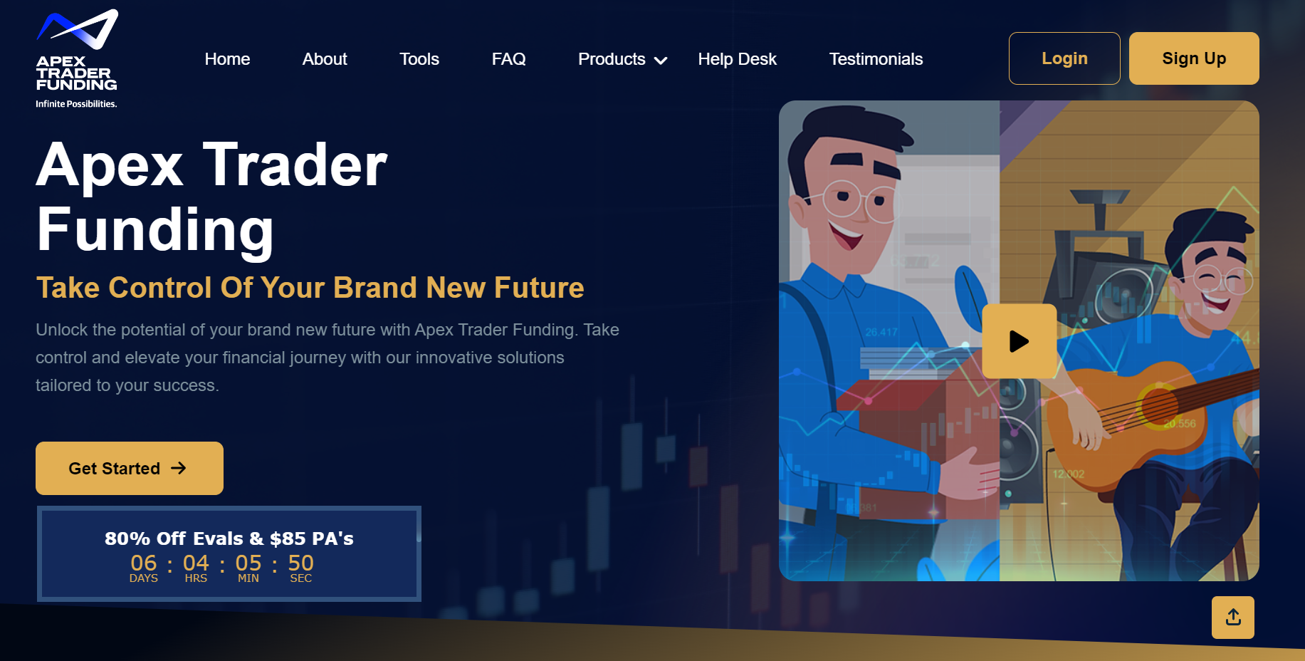 Apex Trader Funding Homepage