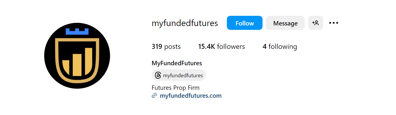 My Funded Futures Instagram Page